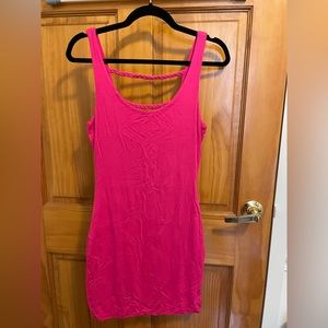 Small Hot pink bodycon dress